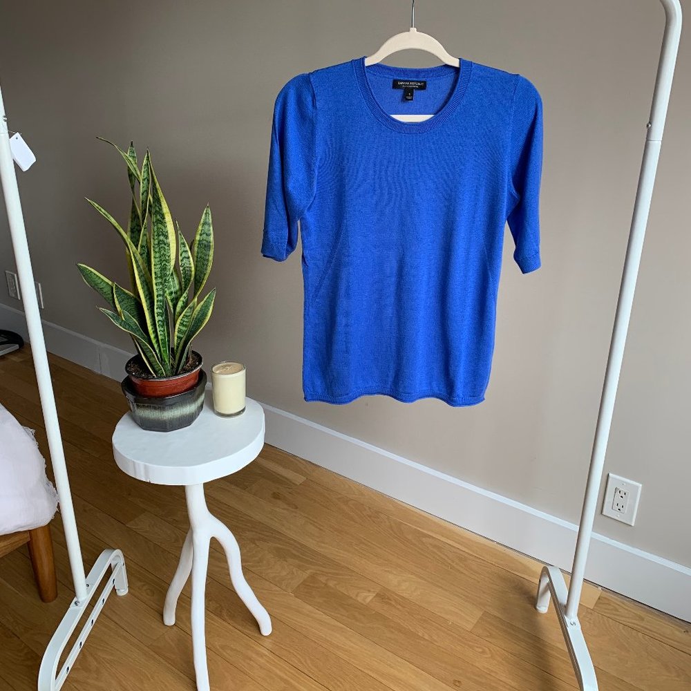 Banana Republic Scoop Neck Silk/Cashmere Sweater